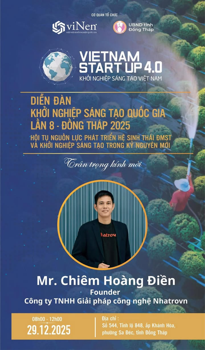 Nhatrovn-Anhome Tham gia Diễn đàn Khởi nghiệp sáng tạo Quốc gia lần 8