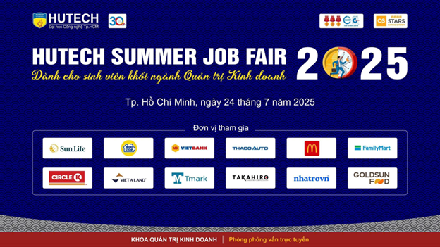 Đồng hành tại HUTECH Summer Job Fair 2025 - Kết nối cơ hội nghề nghiệp