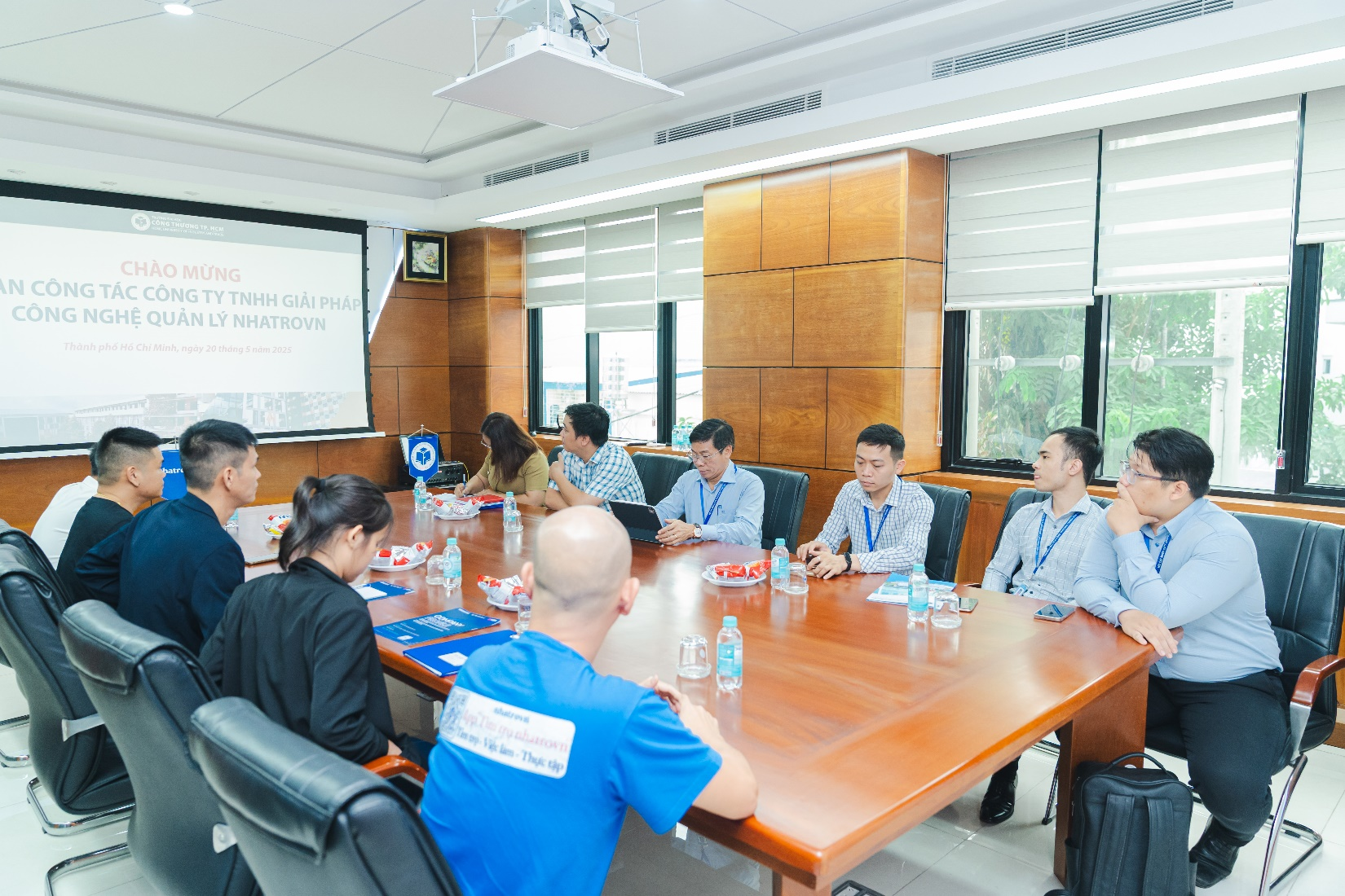 Toàn cảnh buổi làm việc tại Đại học Công Thương