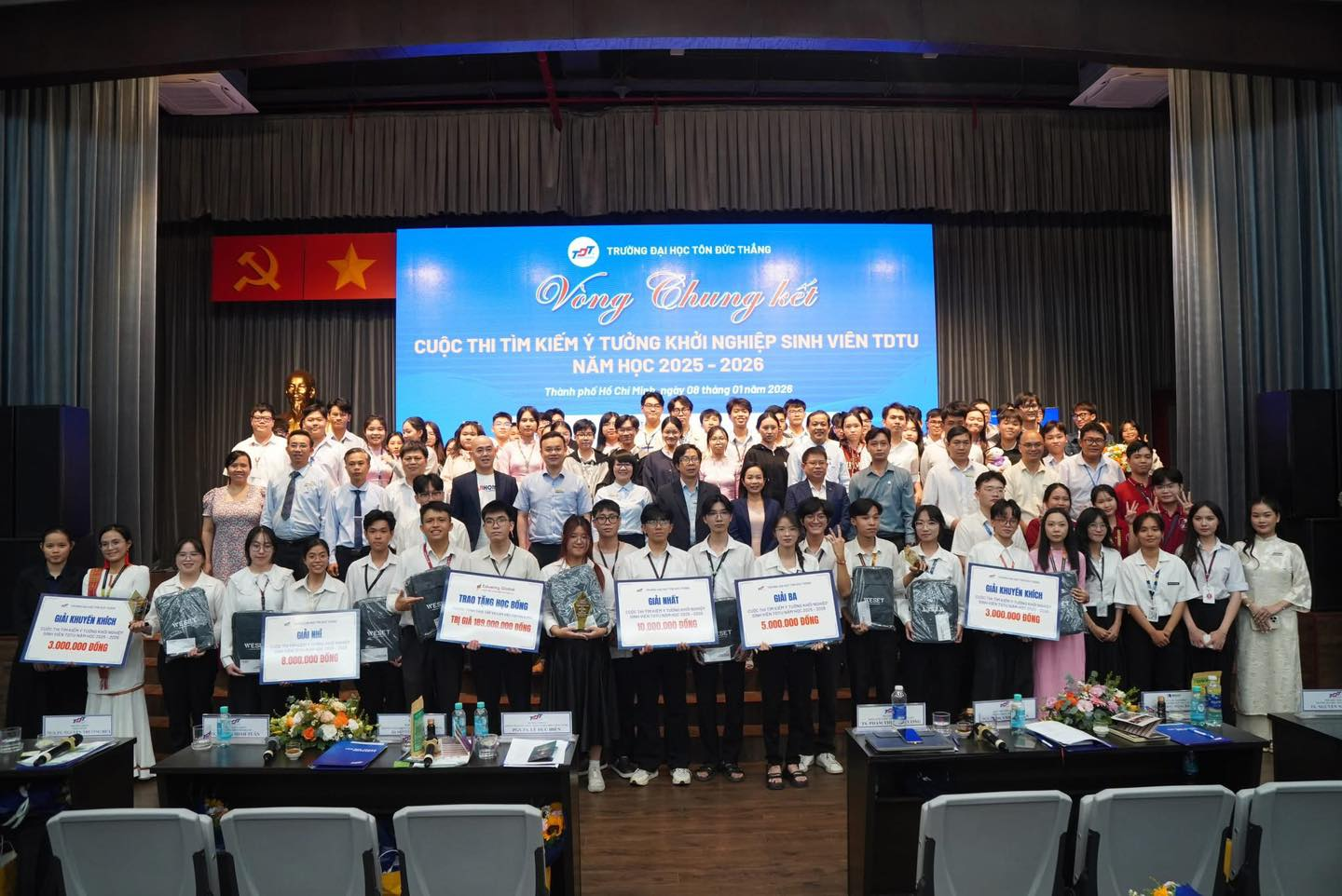 Nhatrovn – Anhome tại Vòng Chung kết Cuộc thi Khởi nghiệp Sinh viên TDTU 2025–2026