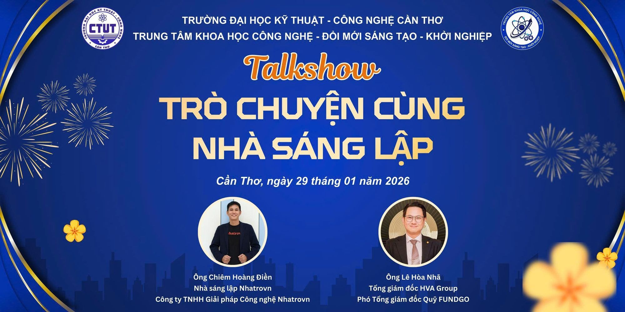 Nhà sáng lập Nhatrovn – Anhome gặp gỡ sinh viên CTUT tại Talkshow "Trò chuyện cùng Nhà sáng lập"