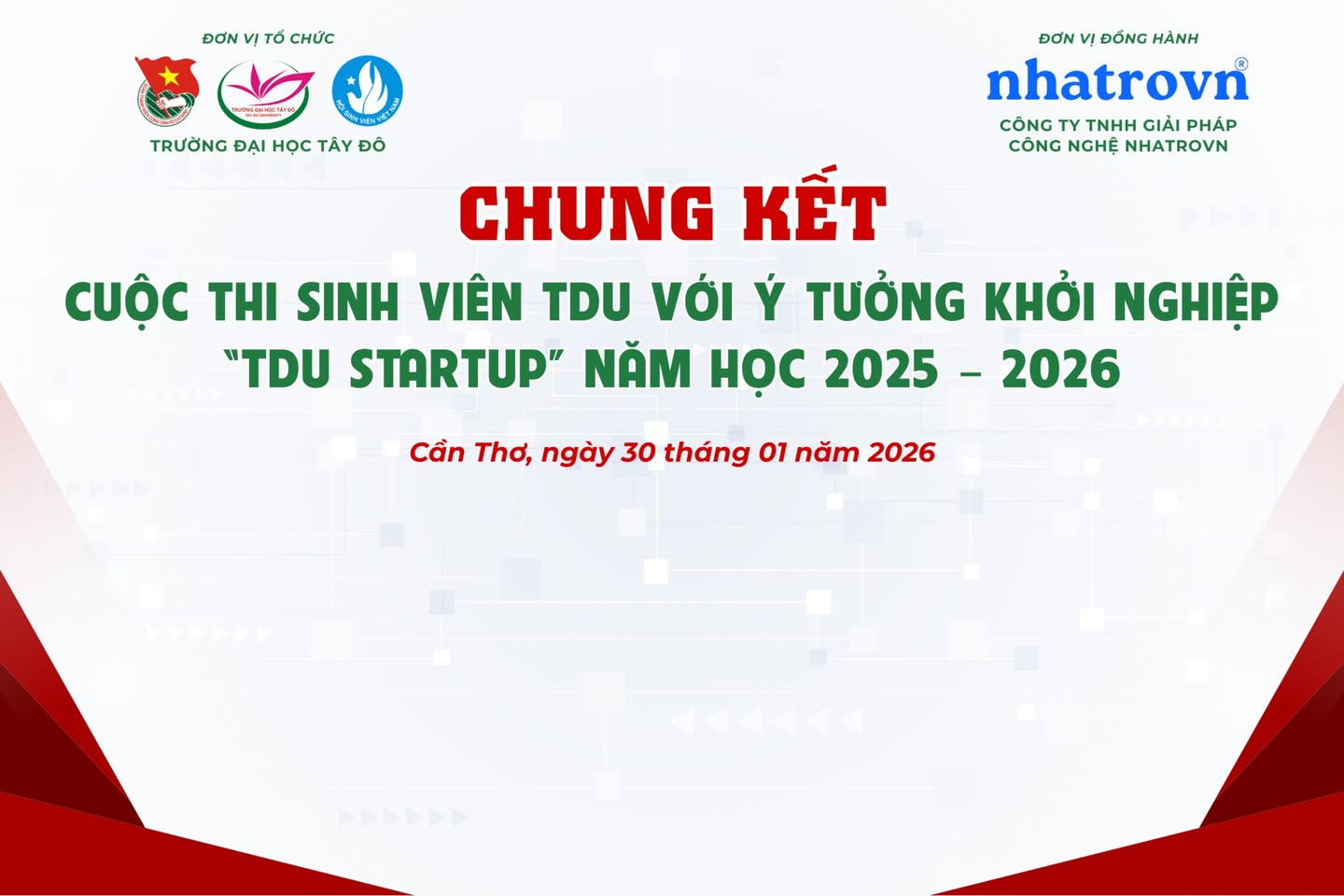 Nhatrovn – Anhome tại chung kết TDU Startup 2025–2026: Kết nối ý tưởng khởi nghiệp với cơ hội nghề nghiệp