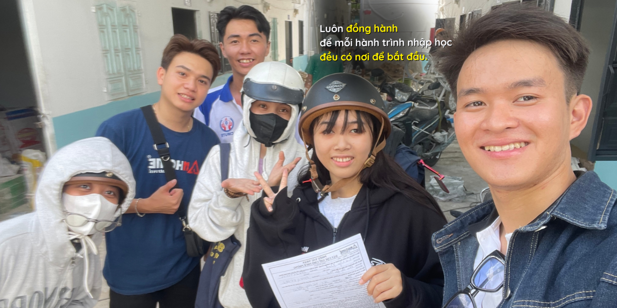 Đội ngũ Anhome đồng hành cùng tân sinh viên trong hành trình nhập học và tìm nơi ở mới.