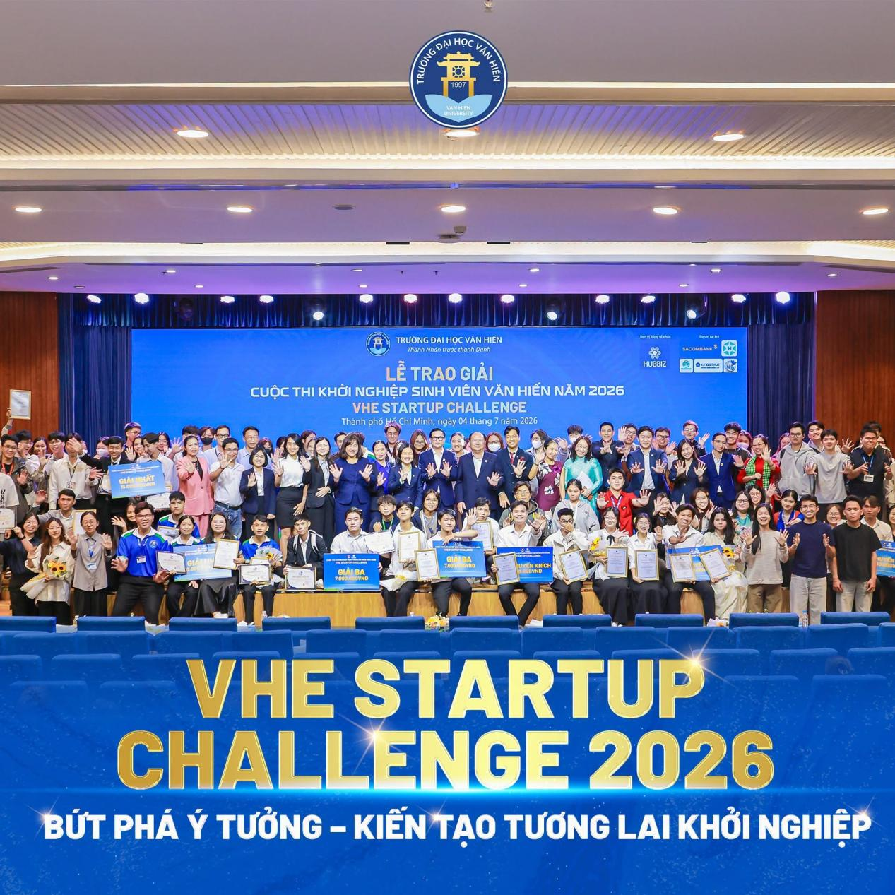 Nhatrovn - Anhome đồng hành cùng Chung kết VHE STARTUP CHALLENGE 2026 tại trường Đại học Văn Hiến